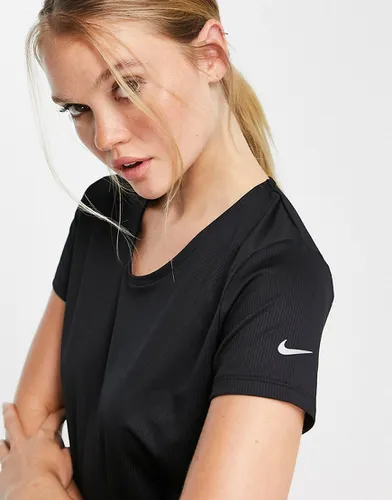 Nike Running - T-shirt col V - Noir - Nike Running - Modalova