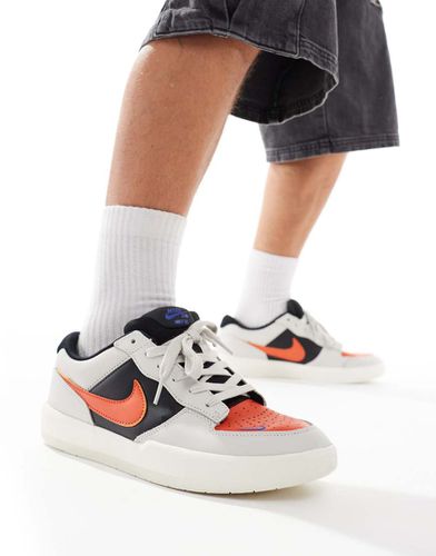 Nike - SB Force 58 Premium - Baskets - , noir et orange - Nike Sb - Modalova