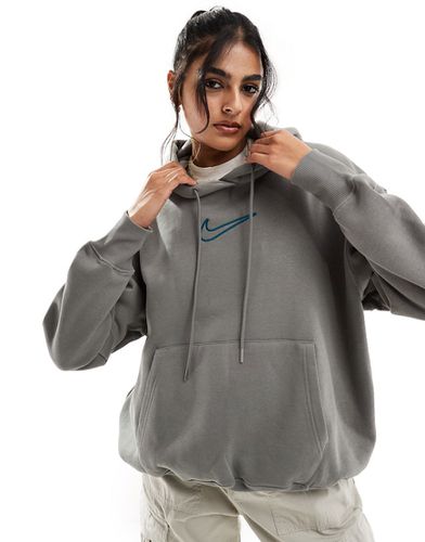 Sweat à capuche unisexe mi-long avec logo virgule moyen - foncé - Nike - Modalova