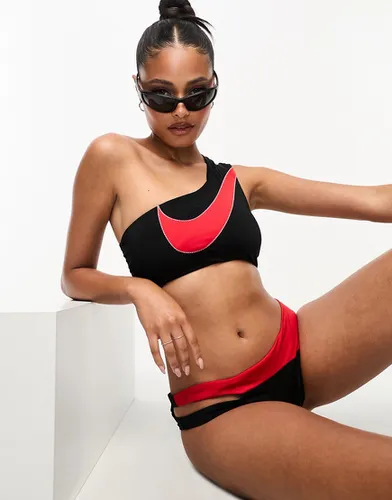 Icon - Sneakerkini - Haut de bikini asymétrique - Rouge et - Nike Swimming - Modalova