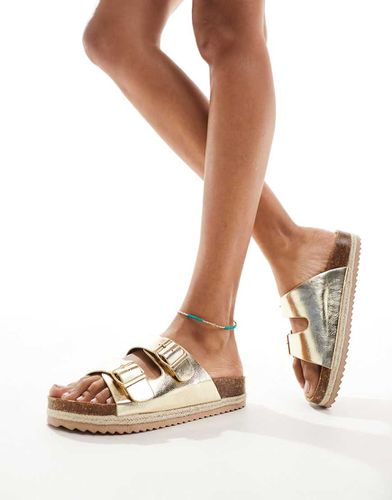 Sandales style espadrilles avec double boucle - South Beach - Modalova