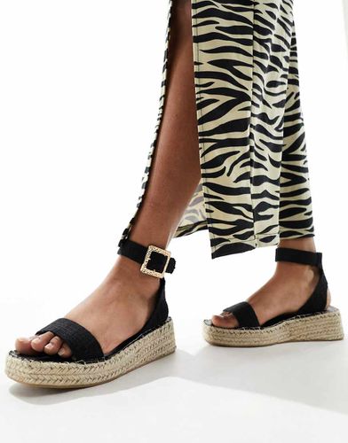 Sandales style espadrilles en lin en deux parties - South Beach - Modalova