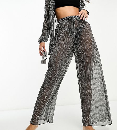 Pantalon de plage en tissu plissé métallisé - South Beach - Modalova