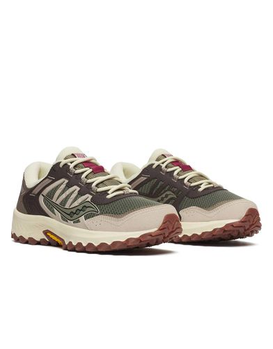 Grid Peak - Baskets - Olive et marron - Saucony - Modalova