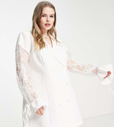 Robe blazer à manches blouson en dentelle - Saint Genies Plus - Modalova