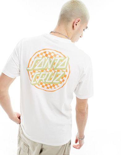 T-shirt avec imprimé graphique damier au dos - Santa Cruz - Modalova