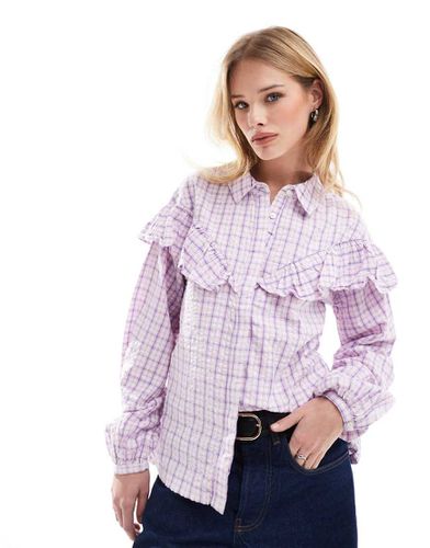 Chemise volantée - Lilas - Scalpers - Modalova