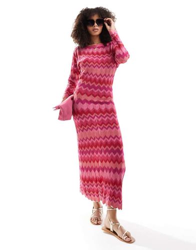 Robe en maille à zigzag - Scalpers - Modalova