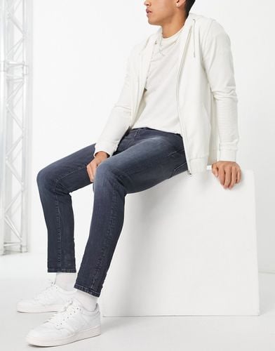 Jean slim stretch ajusté en coton - Délavé gris - MBLUE - Selected Homme - Modalova