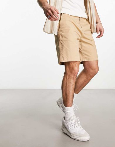 Short chino en coton mélangé - Beige - Selected Homme - Modalova