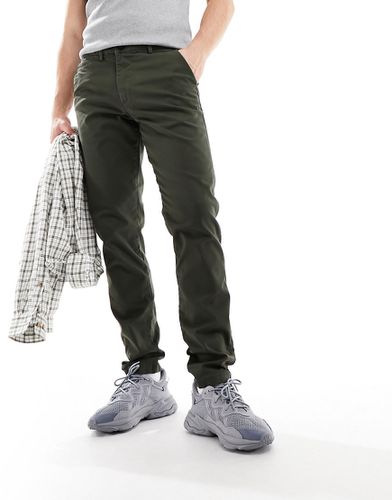 Pantalon chino slim - Kaki foncé - Selected Homme - Modalova