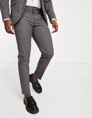 Pantalon de costume ajusté à carreaux - Selected Homme - Modalova