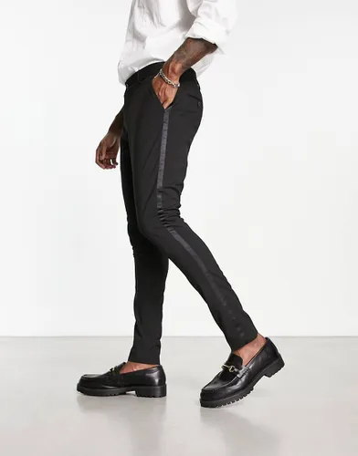 Pantalon de smoking skinny - Noir - Selected Homme - Modalova