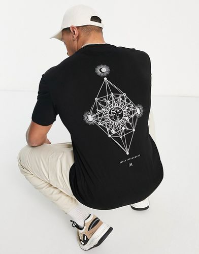 T-shirt à imprimé géométrique au dos - Selected Homme - Modalova