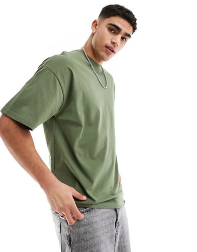 T-shirt oversize épais - Kaki - Selected Homme - Modalova