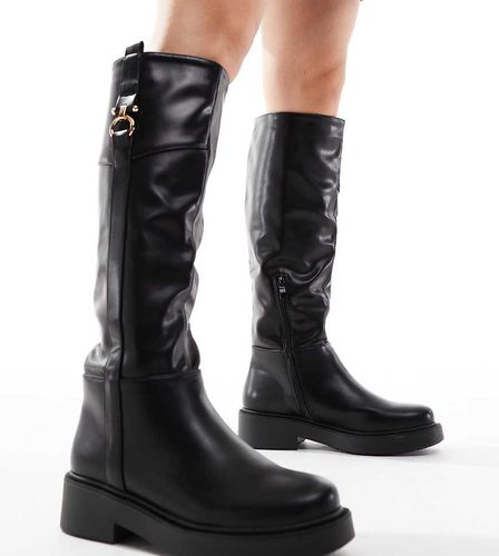 SEQWL - Bottes cavalières larges plates et montantes - Seqwl Wide Fit - Modalova