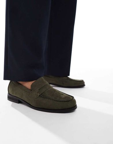 Hero - Mocassins  pampilles en imitation daim - Olive - Seqwl - Modalova