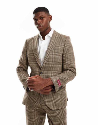 Shelby and Sons - Blazer en toile d'ensemble ajusté à double boutonnage et motif carreaux - Shelby & Sons - Modalova