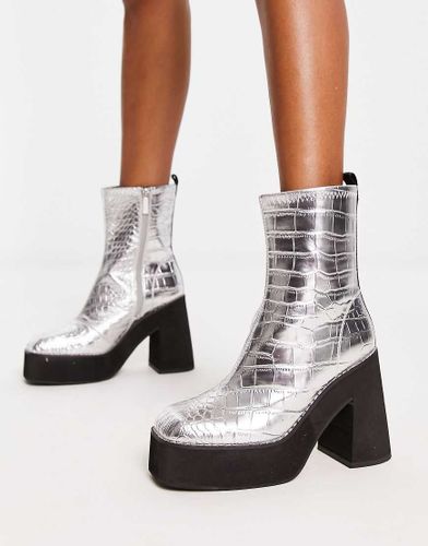 Jupe - Bottines à talon - Croco - Shellys London - Modalova