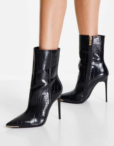 SIMMI London - Bottines à talon effet croco - Simmi Shoes - Modalova