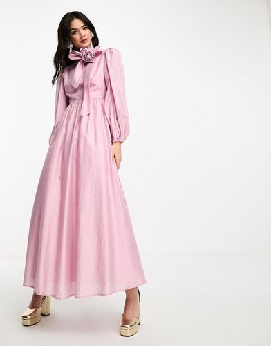 Rosette - Robe longue à détail de foulard et à l'encolure - Sister Jane - Modalova