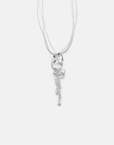 Collier chane avec dtails fleur en cascade - Stradivarius - Modalova