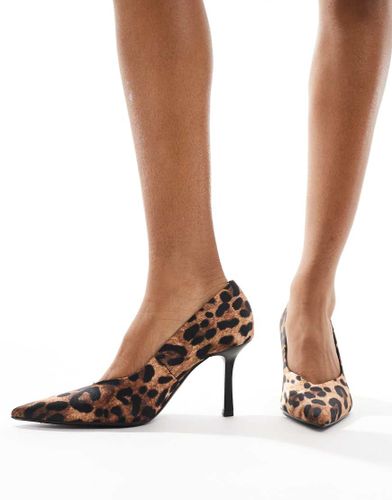 Escarpins  talon avec imprim lopard - Stradivarius - Modalova