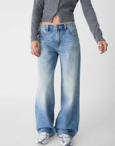 Jean baggy  taille basse - dlav - Stradivarius - Modalova