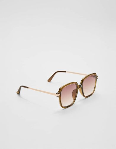 Lunettes de soleil carres - Stradivarius - Modalova
