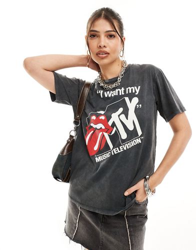 T-shirt à motif MTV - Stradivarius - Modalova