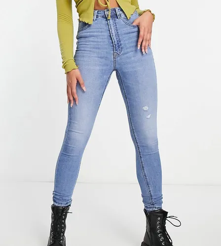 Tall - Jean skinny à taille super haute - moyen - Stradivarius - Modalova