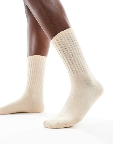 Magda - Chaussettes en maille pointelle - Beige - Sui Ava - Modalova