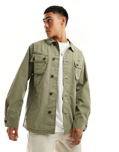 Surchemise style veste militaire - sauge foncé - Superdry - Modalova