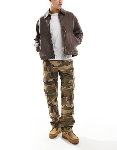 Pantalon cargo baggy en coton à imprimé camouflage style forêt américaine - Superdry - Modalova