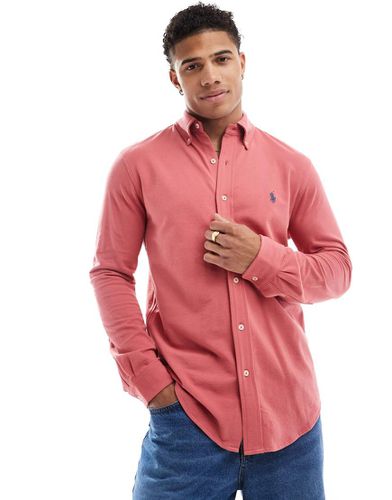 Chemise en piqué à logo emblématique - délavé - Polo Ralph Lauren - Modalova