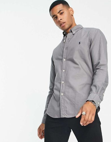 Chemise Oxford coupe slim en tissu teint dans la masse avec logo joueur de polo - parfait - Polo Ralph Lauren - Modalova