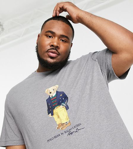 Big & Tall - T-shirt à imprimé ours dandy - chiné - Polo Ralph Lauren - Modalova