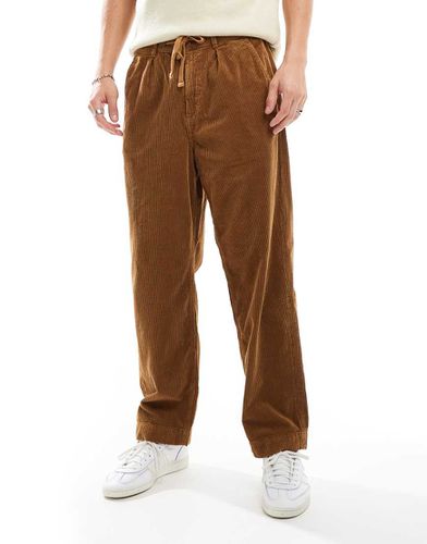 Easy - Pantalon droit plissé en velours côtelé - Fauve - Polo Ralph Lauren - Modalova