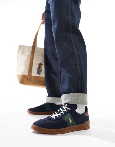 Heritage Aera - Baskets à semelle en gomme - Bleu marine et - Polo Ralph Lauren - Modalova