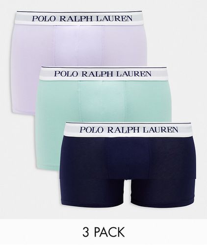 Lot de 3 boxers - , bleu marine et violet - Polo Ralph Lauren - Modalova
