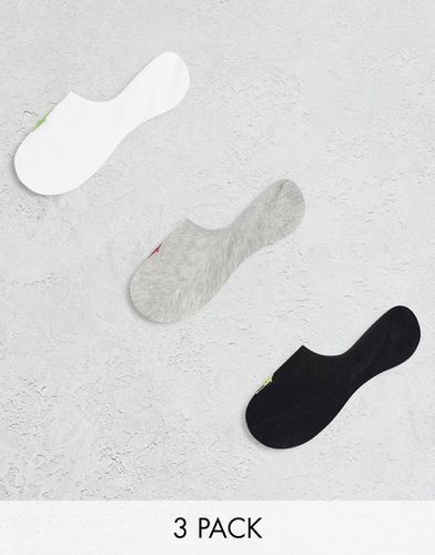 Lot de 3 paires de socquettes invisibles à logo - Polo Ralph Lauren - Modalova