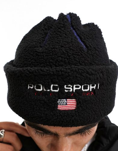 Sport Capsule - Bonnet en imitation peau de mouton avec logo - Polo Ralph Lauren - Modalova