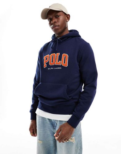 Sweat à capuche en polaire avec appliqué logo en chenille - Polo Ralph Lauren - Modalova