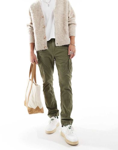 Pantalon cargo slim en toile flammée - olive - Polo Ralph Lauren - Modalova