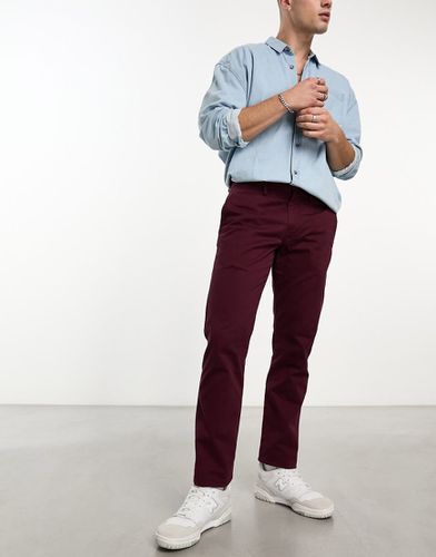 Pantalon chino slim en sergé stretch - Bordeaux - Polo Ralph Lauren - Modalova