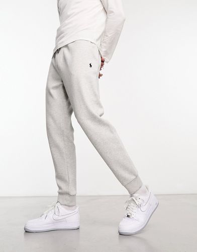 Pantalon de jogging resserré aux chevilles en double maille à logo emblématique - chiné - Polo Ralph Lauren - Modalova