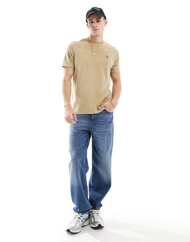 T-shirt en coton éponge léger avec logo emblématique - Beige - Polo Ralph Lauren - Modalova