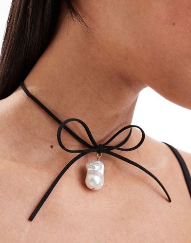 Kit - Collier en cordon noué avec pendentif perle - Petit Moments - Modalova