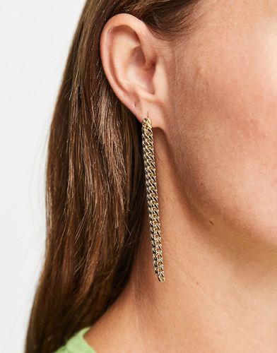 Boucles d'oreilles à chaîne gourmette en plaqué or - Pilgrim - Modalova