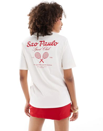 T-shirt avec imprimé Sao Paulo Sport Club au dos - Pimkie - Modalova